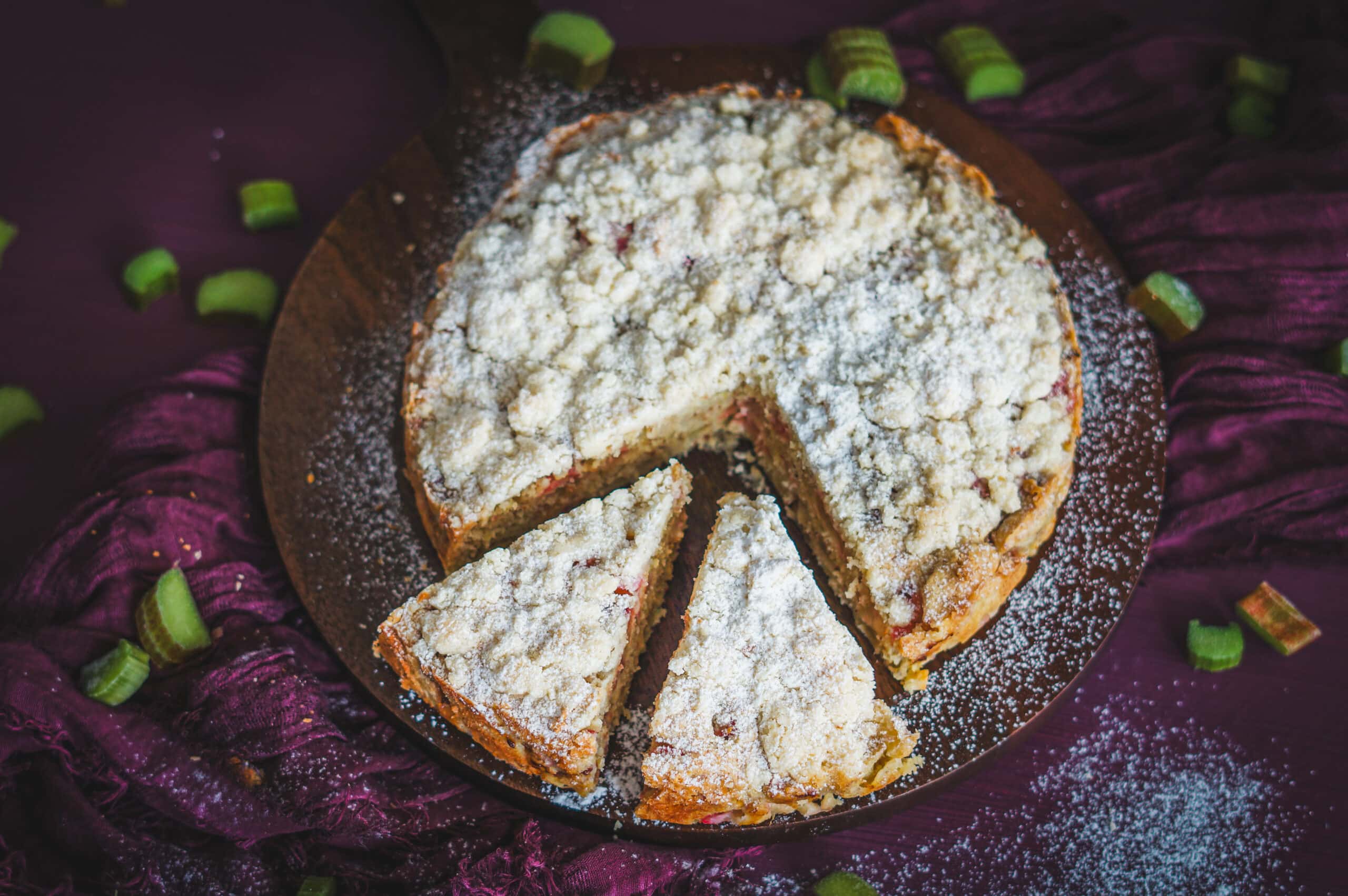 Rhabarber Streuselkuchen